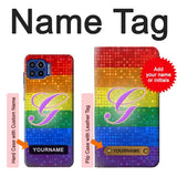 Motorola One 5G Hard Case Rainbow Gay Pride Flag Device with custom name