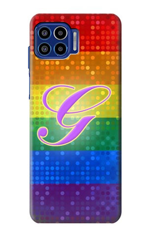 Motorola One 5G Hard Case Rainbow Gay Pride Flag Device