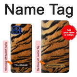 Motorola One 5G Hard Case Tiger Stripes Texture with custom name