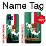 Motorola One 5G Hard Case Mexico Football Flag with custom name