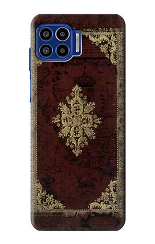 Motorola One 5G Hard Case Vintage Map Book Cover