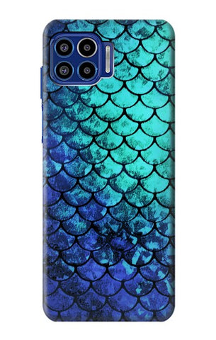 Motorola One 5G Hard Case Green Mermaid Fish Scale