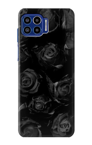 Motorola One 5G Hard Case Black Roses