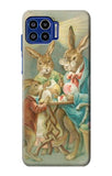 Motorola One 5G Hard Case Easter Rabbit Family