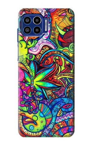 Motorola One 5G Hard Case Colorful Art Pattern