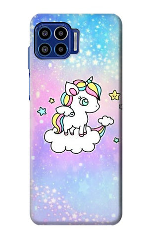 Motorola One 5G Hard Case Cute Unicorn Cartoon