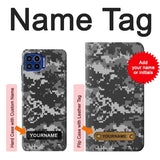 Motorola One 5G Hard Case Urban Black Camouflage with custom name