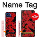 Motorola One 5G Hard Case Crow Black Tree with custom name