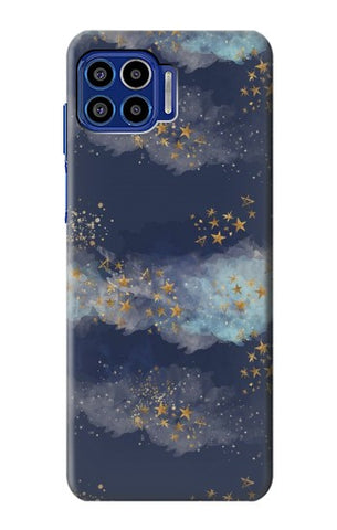 Motorola One 5G Hard Case Gold Star Sky