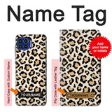 Motorola One 5G Hard Case Fashionable Leopard Seamless Pattern with custom name