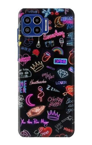 Motorola One 5G Hard Case Vintage Neon Graphic