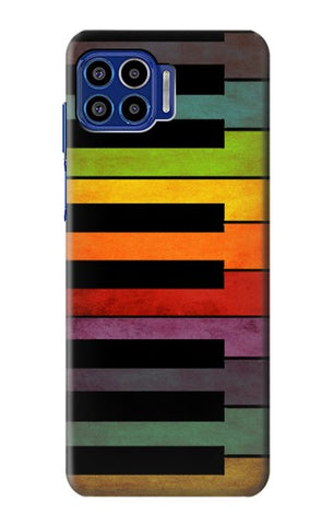 Motorola One 5G Hard Case Colorful Piano