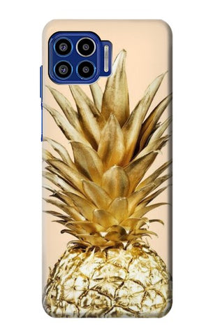 Motorola One 5G Hard Case Gold Pineapple