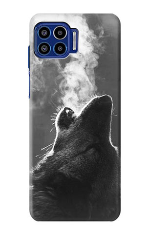 Motorola One 5G Hard Case Wolf Howling