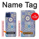 Motorola One 5G Hard Case Moroccan Mosaic Pattern with custom name