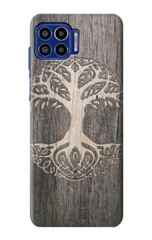 Motorola One 5G Hard Case Viking Tree of Life Symbol