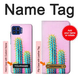 Motorola One 5G Hard Case Cactus with custom name