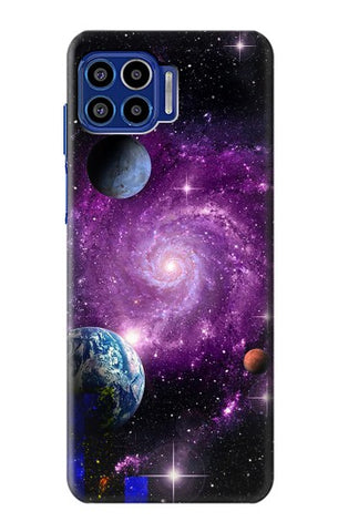 Motorola One 5G Hard Case Galaxy Outer Space Planet