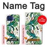 Motorola One 5G Hard Case Leaf Life Birds with custom name