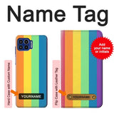 Motorola One 5G Hard Case LGBT Pride with custom name