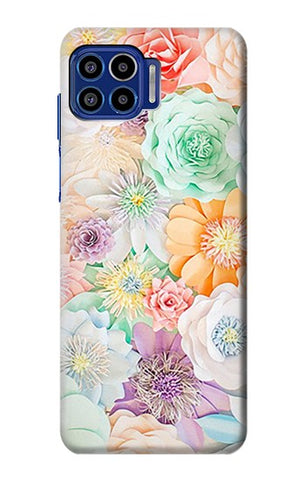 Motorola One 5G Hard Case Pastel Floral Flower