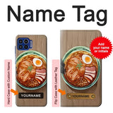 Motorola One 5G Hard Case Ramen Noodles with custom name