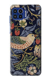 Motorola One 5G Hard Case William Morris Strawberry Thief Fabric