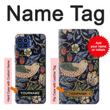 Motorola One 5G Hard Case William Morris Strawberry Thief Fabric with custom name