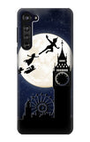 Motorola Edge Hard Case Peter Pan Fly Fullmoon Night