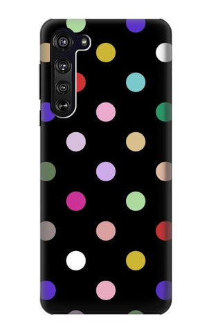 Motorola Edge Hard Case Colorful Polka Dot