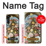 Motorola Edge Hard Case Vase of Flowers with custom name