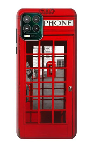 Motorola Moto G Stylus 5G Hard Case Classic British Red Telephone Box
