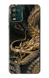 Motorola Moto G Stylus 5G Hard Case Gold Dragon