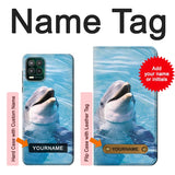 Motorola Moto G Stylus 5G Hard Case Dolphin with custom name