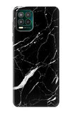Motorola Moto G Stylus 5G Hard Case Black Marble Graphic Printed