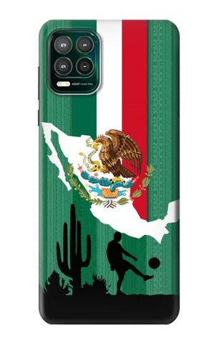 Motorola Moto G Stylus 5G Hard Case Mexico Football Flag