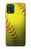 Motorola Moto G Stylus 5G Hard Case Yellow Softball Ball