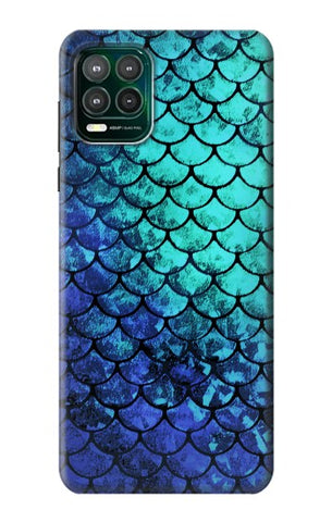 Motorola Moto G Stylus 5G Hard Case Green Mermaid Fish Scale