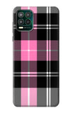 Motorola Moto G Stylus 5G Hard Case Pink Plaid Pattern