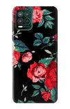 Motorola Moto G Stylus 5G Hard Case Rose Floral Pattern Black