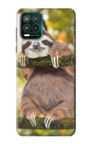 Motorola Moto G Stylus 5G Hard Case Cute Baby Sloth Paint