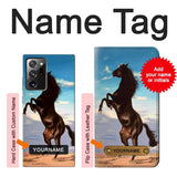 Samsung Galaxy Note 20 Ultra, Ultra 5G Hard Case Wild Black Horse with custom name