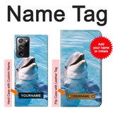Samsung Galaxy Note 20 Ultra, Ultra 5G Hard Case Dolphin with custom name