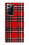 Samsung Galaxy Note 20 Ultra, Ultra 5G Hard Case Tartan Red Pattern