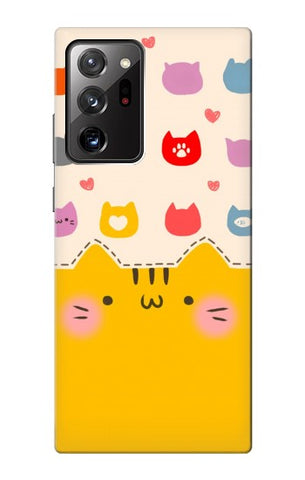 Samsung Galaxy Note 20 Ultra, Ultra 5G Hard Case Cute Cat Pattern