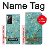 Samsung Galaxy Note 20 Ultra, Ultra 5G Hard Case Vincent Van Gogh Almond Blossom with custom name