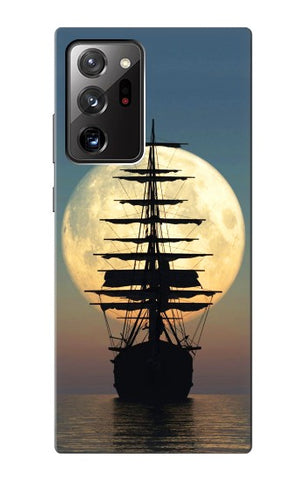 Samsung Galaxy Note 20 Ultra, Ultra 5G Hard Case Pirate Ship Moon Night