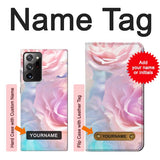 Samsung Galaxy Note 20 Ultra, Ultra 5G Hard Case Vintage Pastel Flowers with custom name
