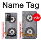 Samsung Galaxy Note 20 Ultra, Ultra 5G Hard Case Cassette Tape with custom name