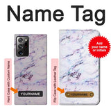 Samsung Galaxy Note 20 Ultra, Ultra 5G Hard Case Seamless Pink Marble with custom name